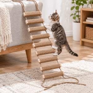 Outdoor Cat Tree With Wall Climbing Bridge & Rope Ladder – 20inniture