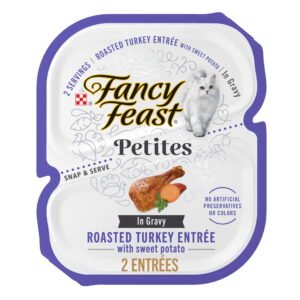 Purina Fancy Feast Petites With Roasted Turkey Entrée with Sweet Potato in Gravy Gourmet Wet Cat Food Pate