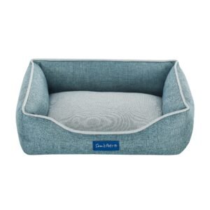 Sam’s Pets Arthur Dog Bed, 15.5″ L X 18.5″ W X 4.5″ H, Teal