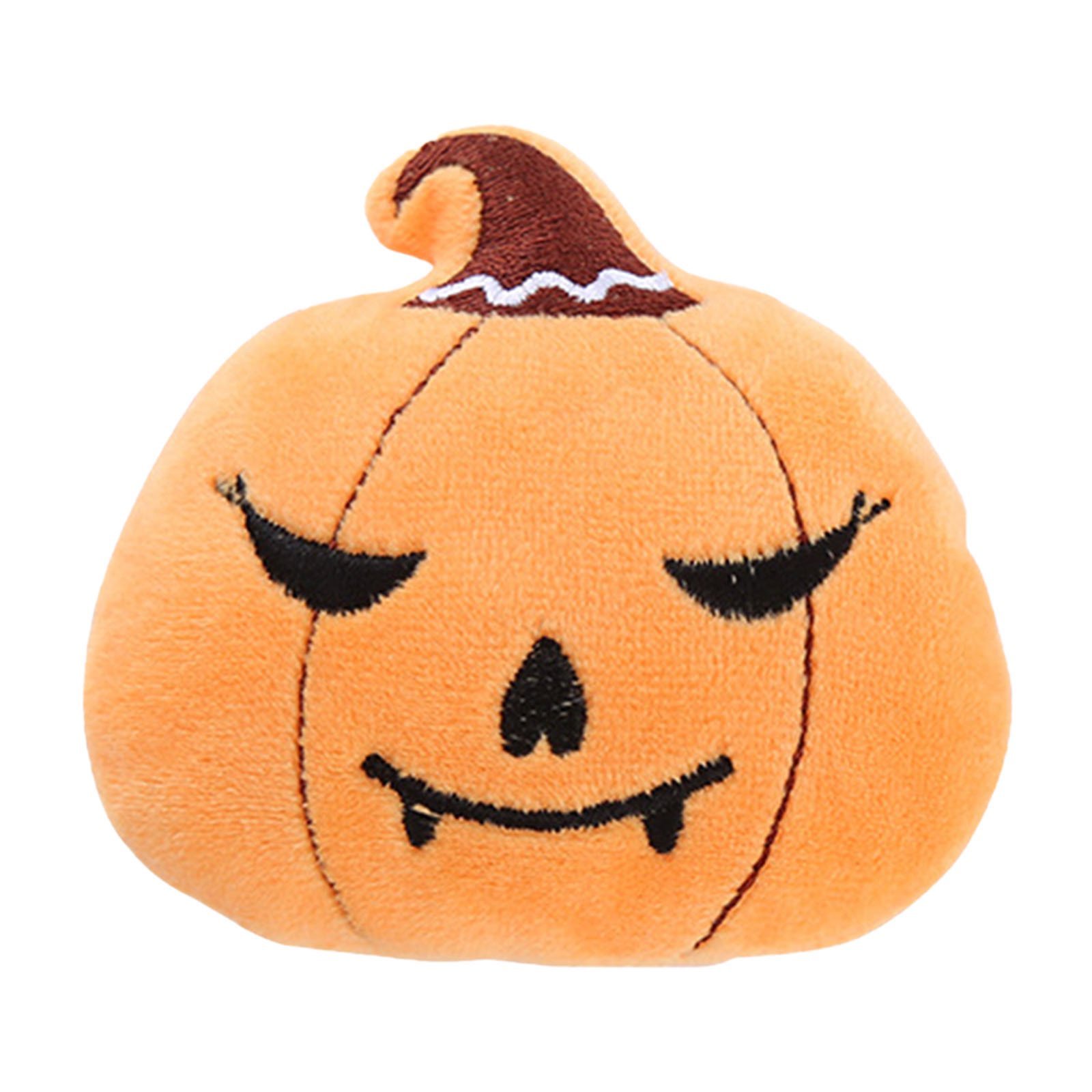 Halloween Catnip Cat Toy Set, Plush Pumpkin Ghost Spider Bat Shaped Interactive Chew Toys with Squeaker & Feathers for Indoor Kittens, Holiday Gift for Cat Lovers, Festive Playtime Fun