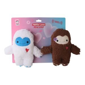 Yeti & Snowman Plush Dog Toy Gift Set – with Squeaker & Crinkle Paper
