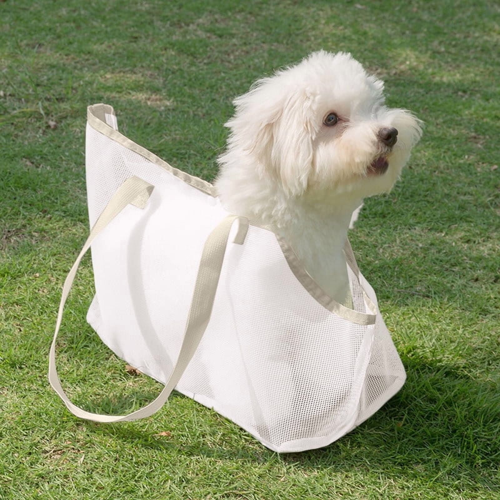 Pet Carrier Backpack for Small Dogs & Cats – Breathable Mesh Summer Travel Bag, Lightweight Foldable with 45° Anti-Choke Neck Design & Safety Buckle for Hiking, Walking, Outdoors
