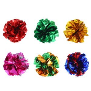 Cat Crinkle Balls, Colorful Shiny Sound Toy for Cats, Lightweight Crinkle Paper Ball for Indoor Interactive Play, Hunting & Self-Entertainment (Random Color)
